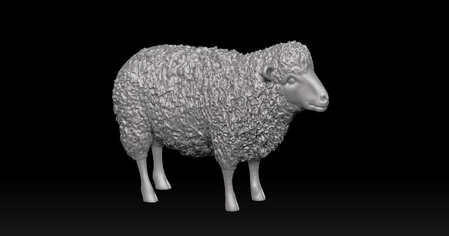 Sheep and Donkey Family Model Print 3D 3D print model_7