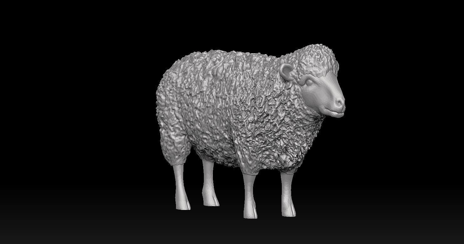 Sheep and Donkey Family Model Print 3D 3D print model_9