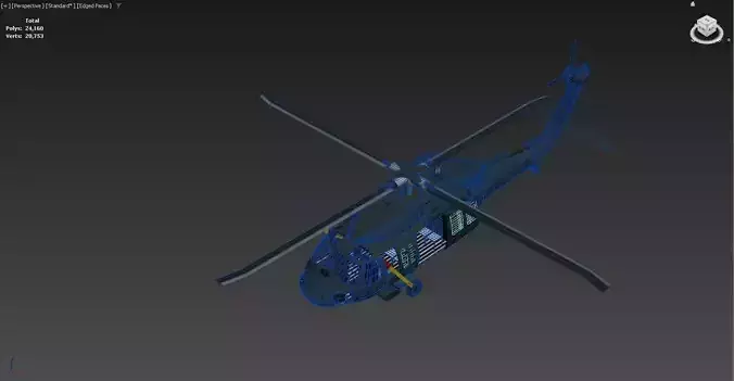 3D model of a helicopter