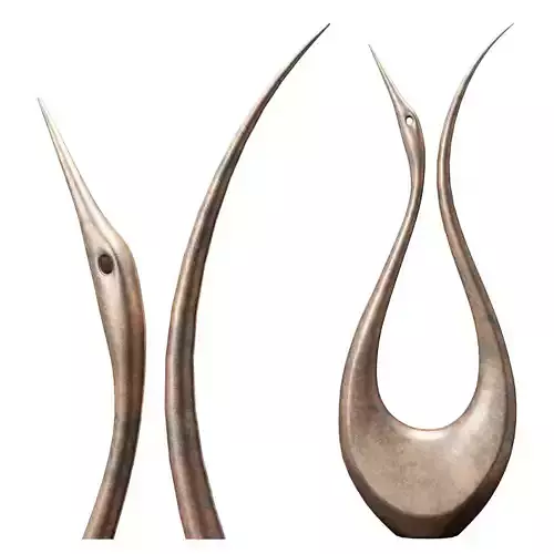 Lyrebird 2 Big Contemporary Abstract Yard statue