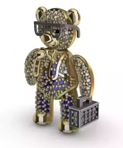 Dije oso negocios  3D print model