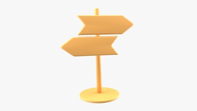 Direction Board 3D model