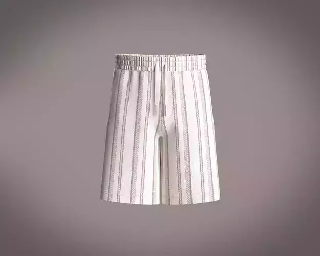 Mens Pull On Short Woven Texture fabric