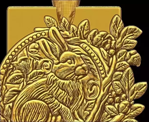 Rabbit in the garden Pendant