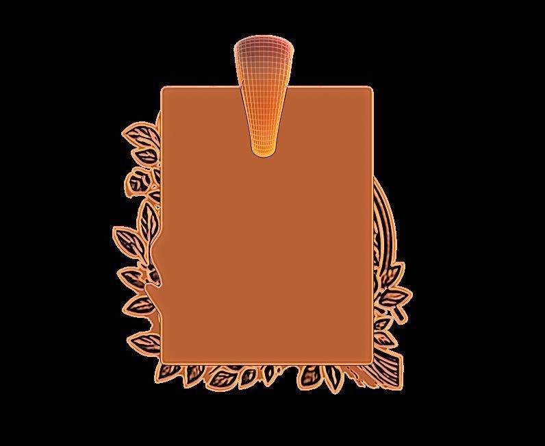 Rabbit in the garden Pendant 3D print model_17