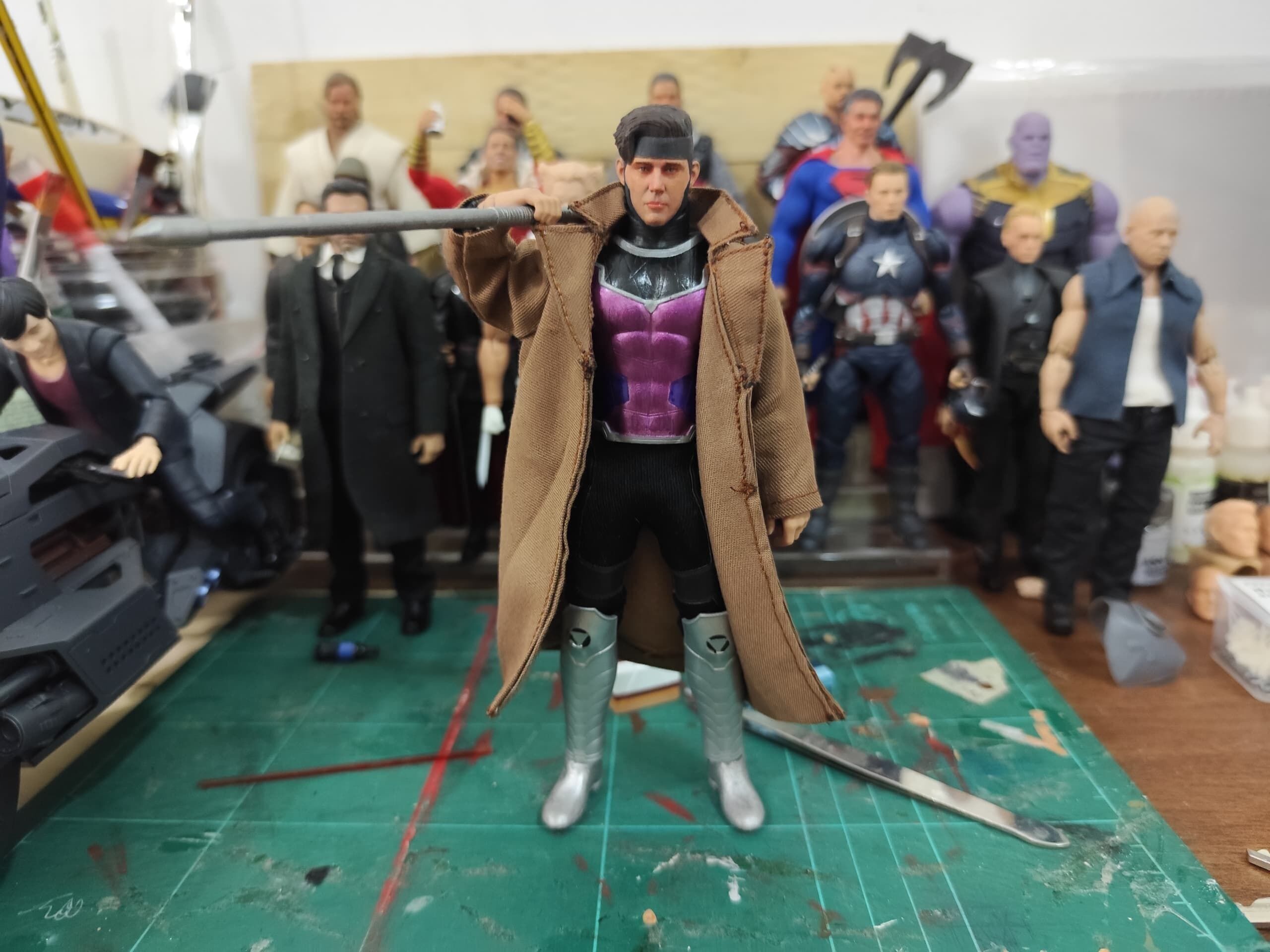 CHANNING TATUM GAMBIT MCU ARMOR SET FOR ONE TWELVE FIGURE 3D print model_2