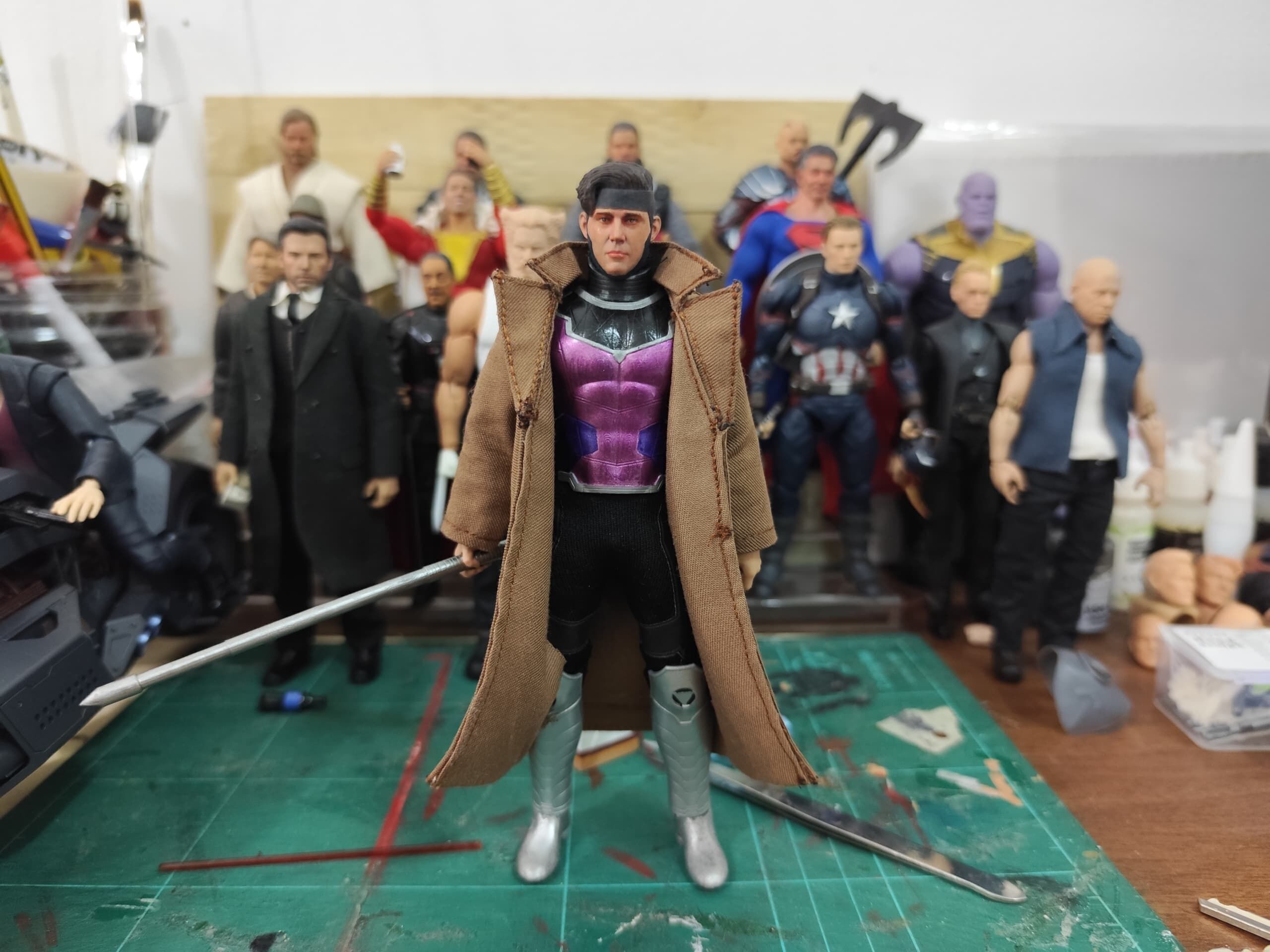 CHANNING TATUM GAMBIT MCU ARMOR SET FOR ONE TWELVE FIGURE 3D print model_1