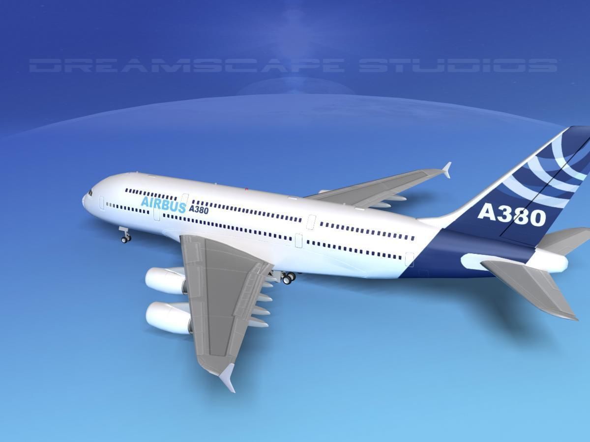 Airbus A380-800  3D model_9