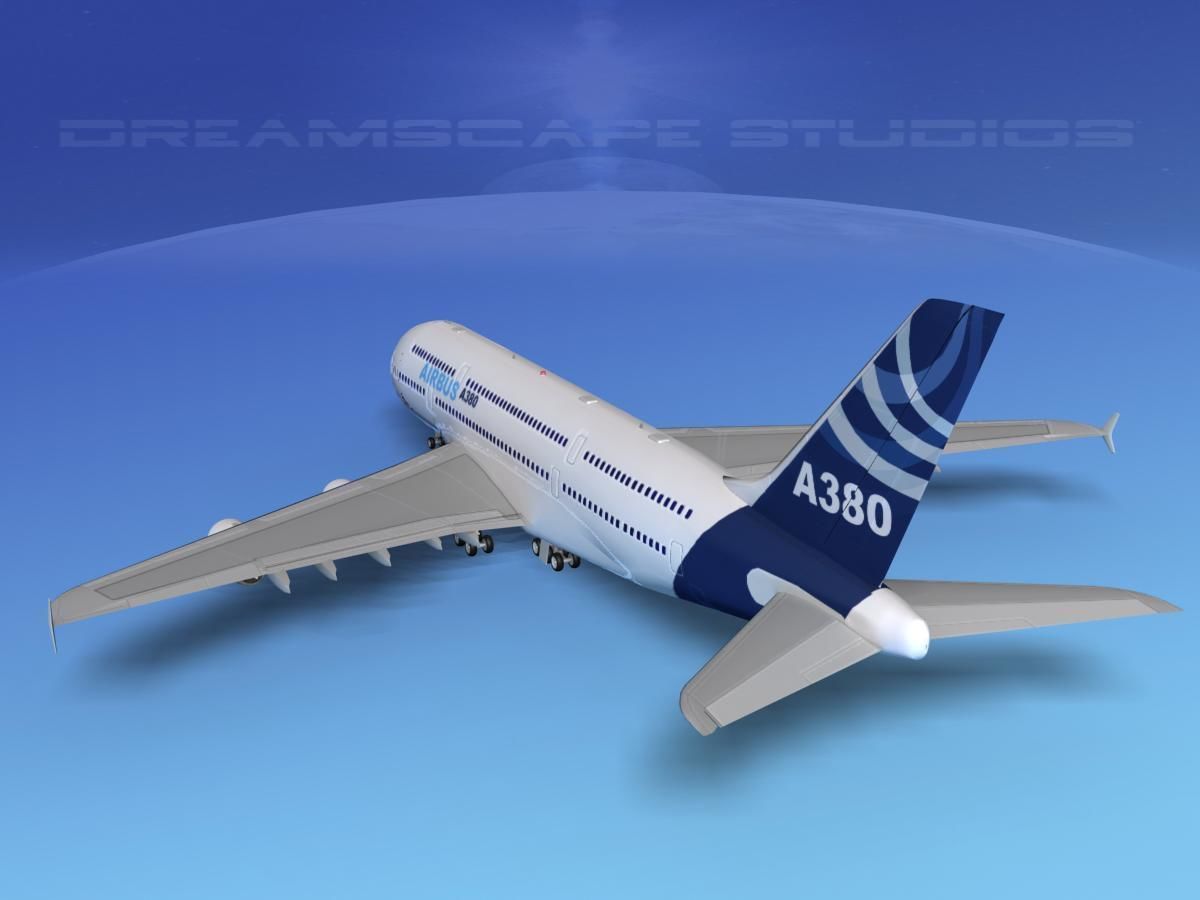 Airbus A380-800  3D model_8