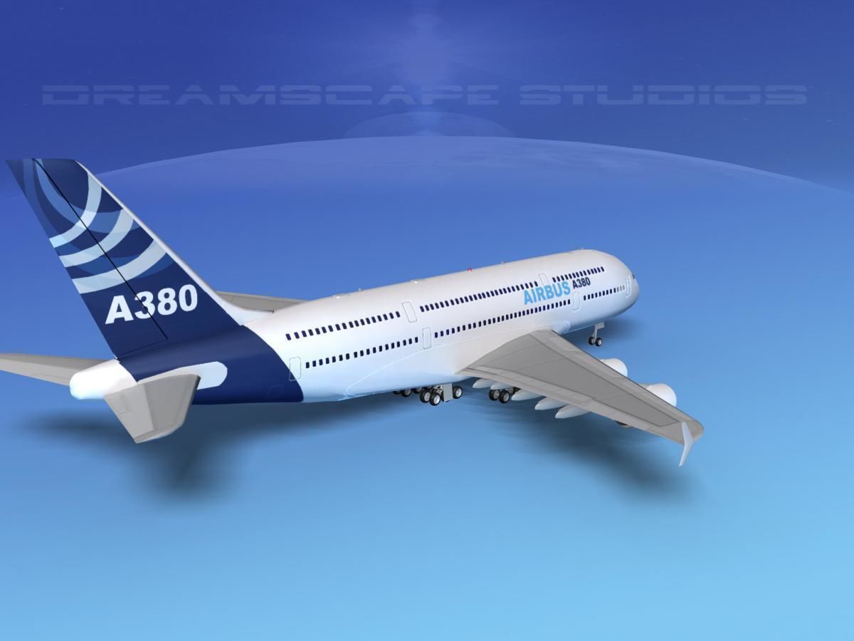 Airbus A380-800  3D model_6