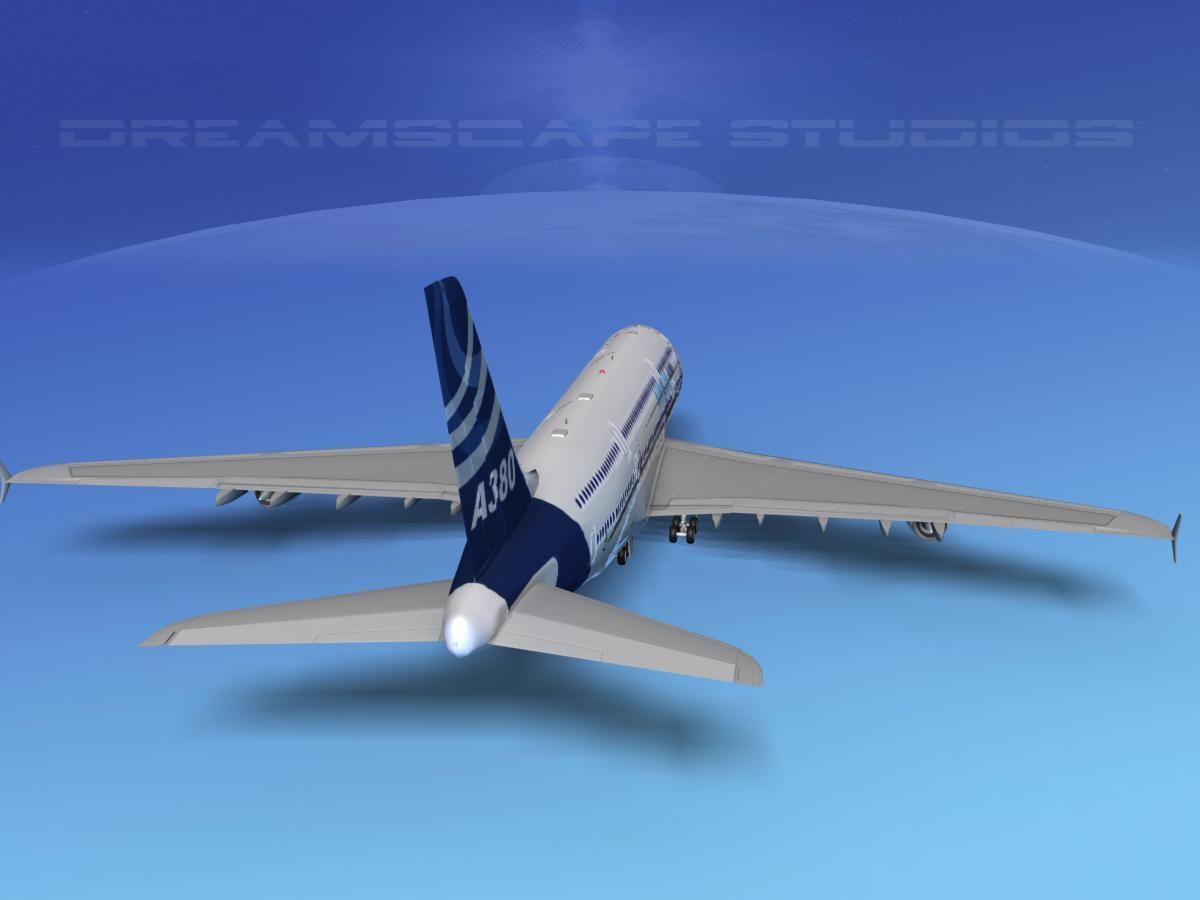 Airbus A380-800  3D model_7