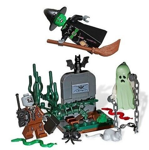 PixelBricks3D - Lego Scary Halloween Graveyard 3D print model