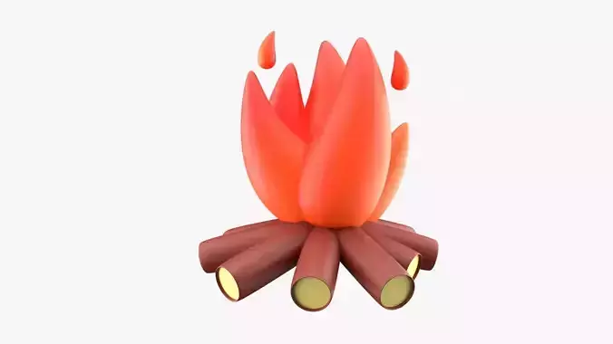 Bonfire 3D model