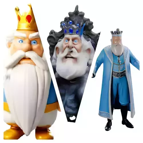 Royal Majesty King Figurine Collection 3D print model