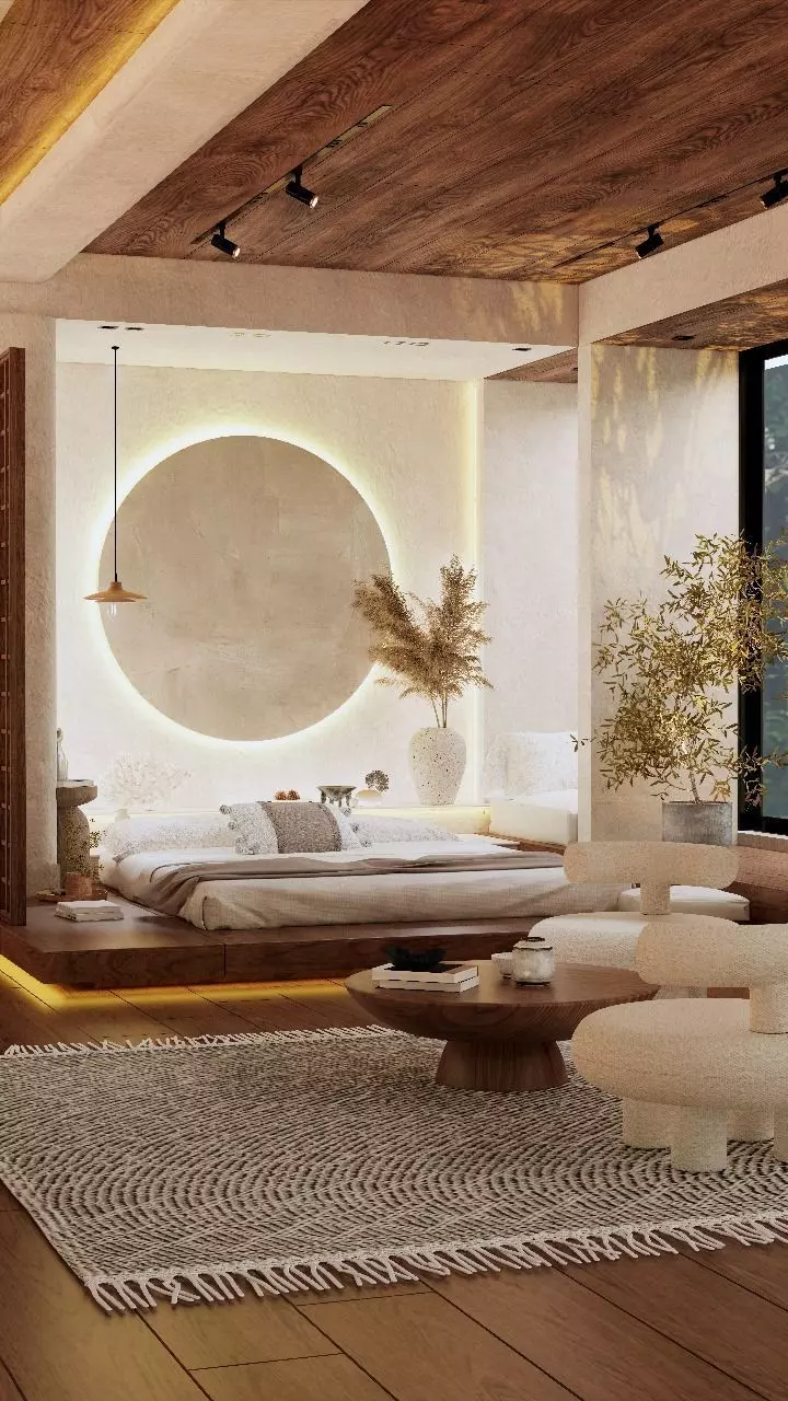 Zen bedroom design with enscape 3D model_0