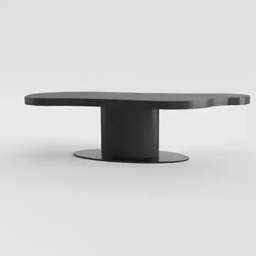 black dinning wooden table 