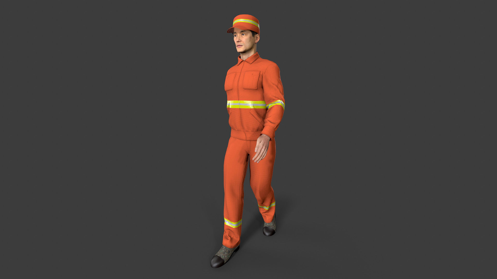Street Cleaner Low-poly 3D model_5