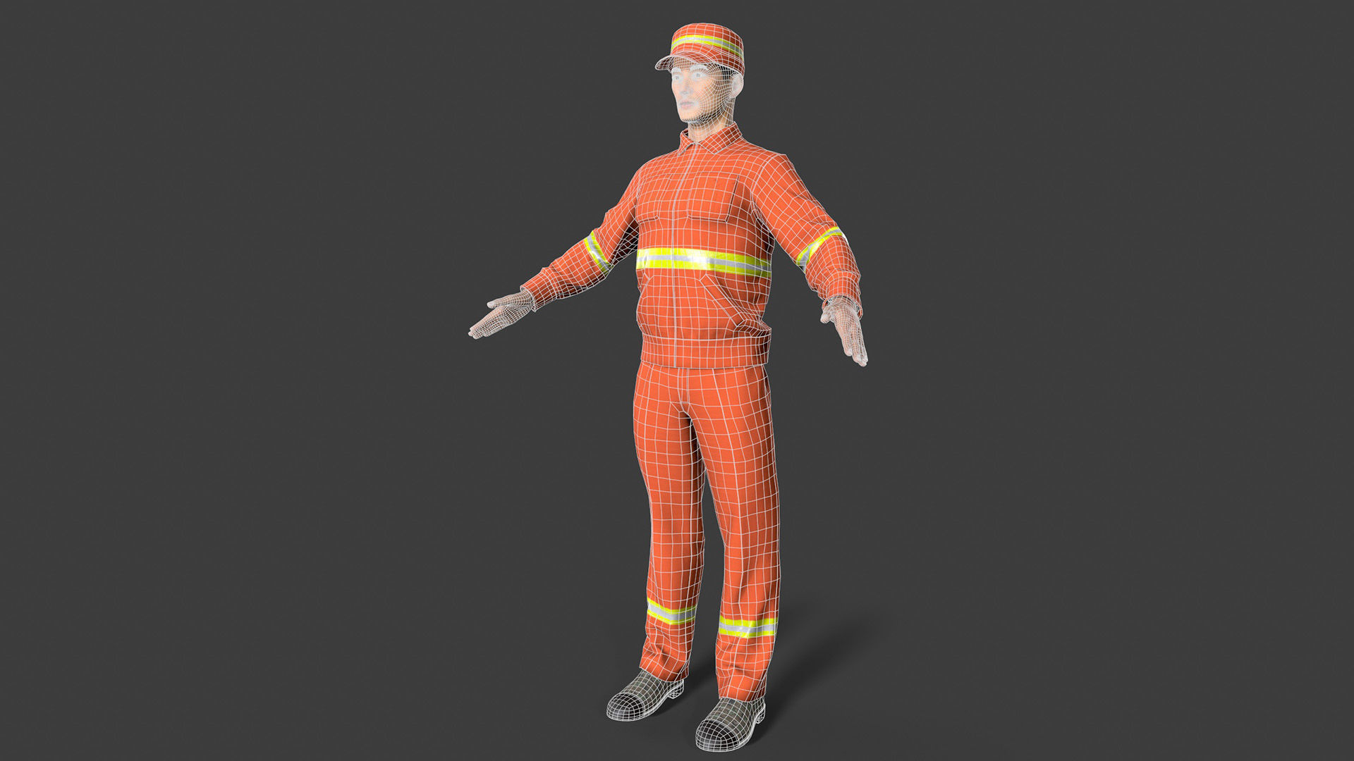 Street Cleaner Low-poly 3D model_6