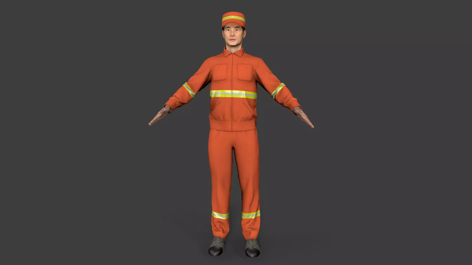 Street Cleaner Low-poly 3D model_0