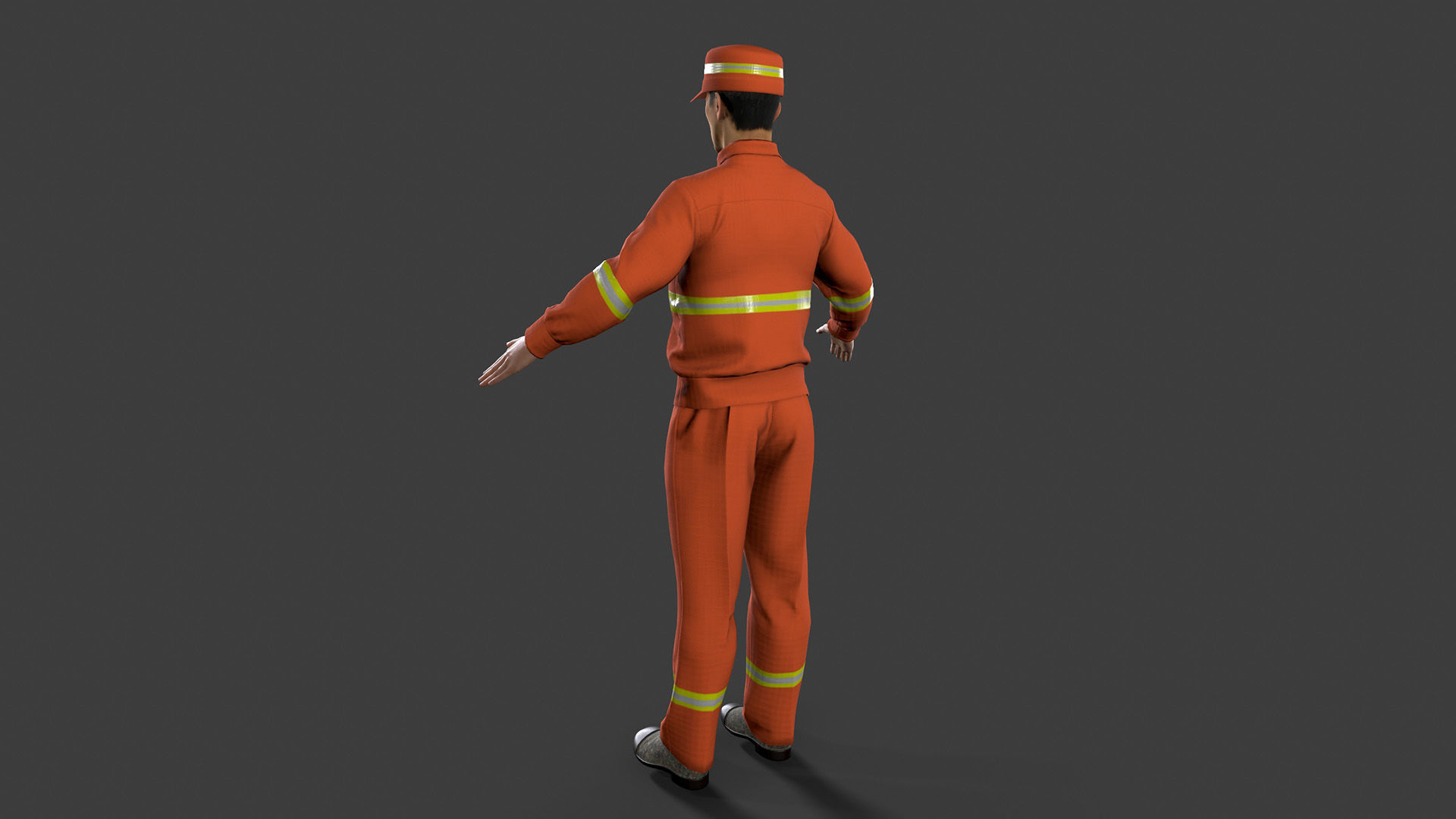 Street Cleaner Low-poly 3D model_2