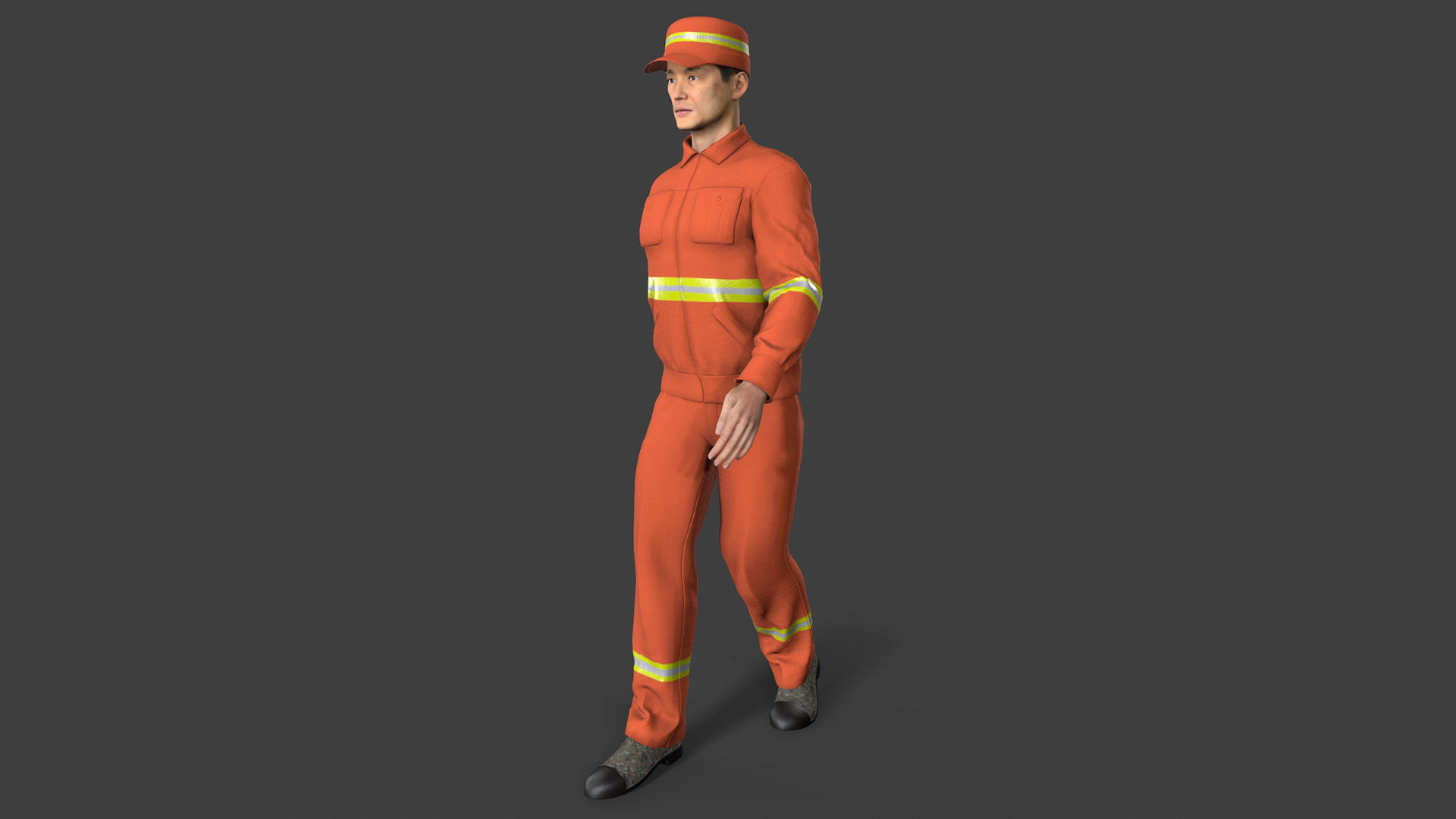 Street Cleaner Low-poly 3D model_3
