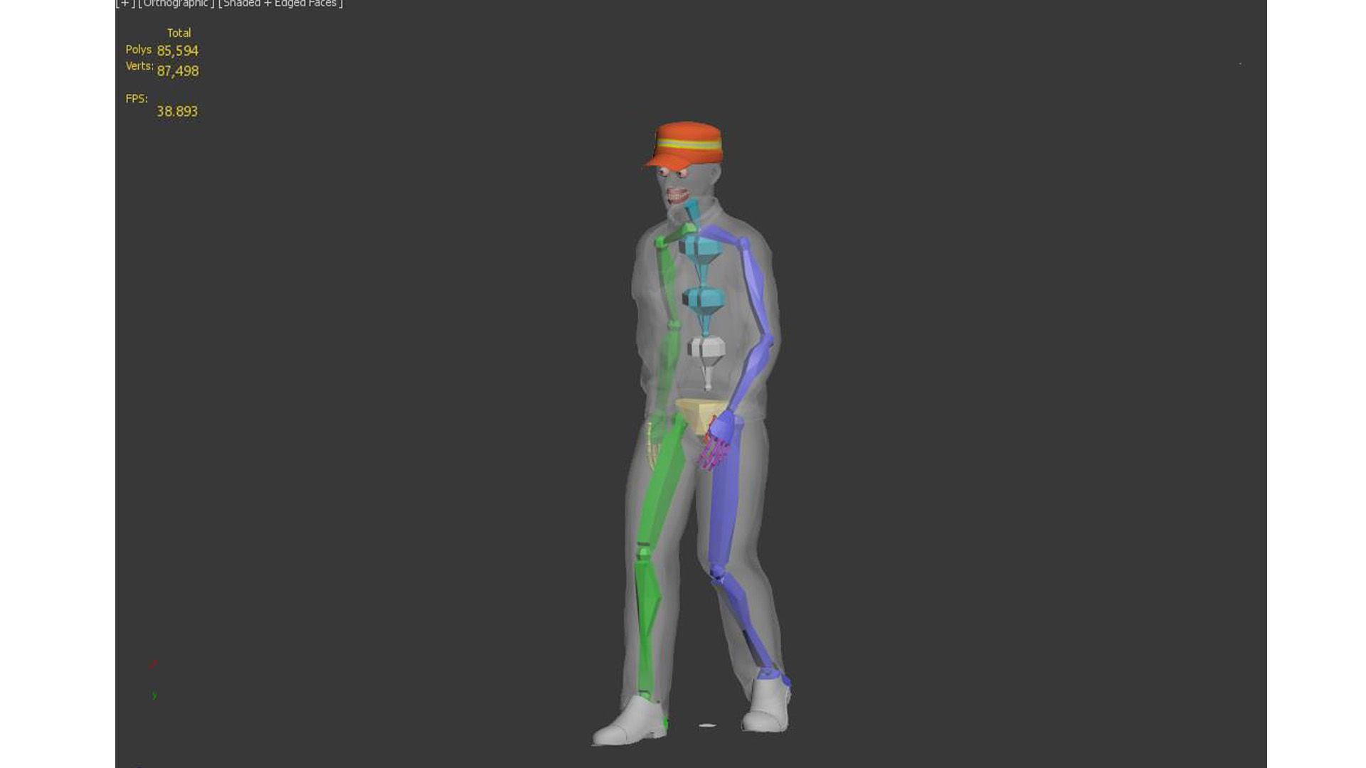 Street Cleaner Low-poly 3D model_9