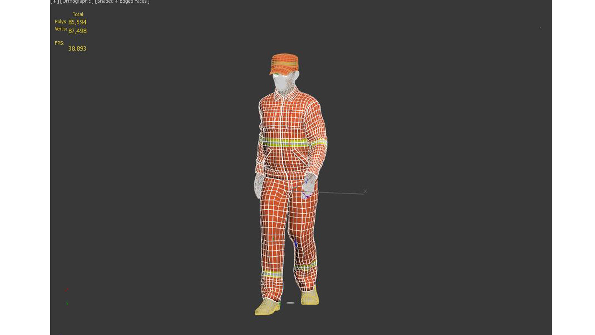 Street Cleaner Low-poly 3D model_8