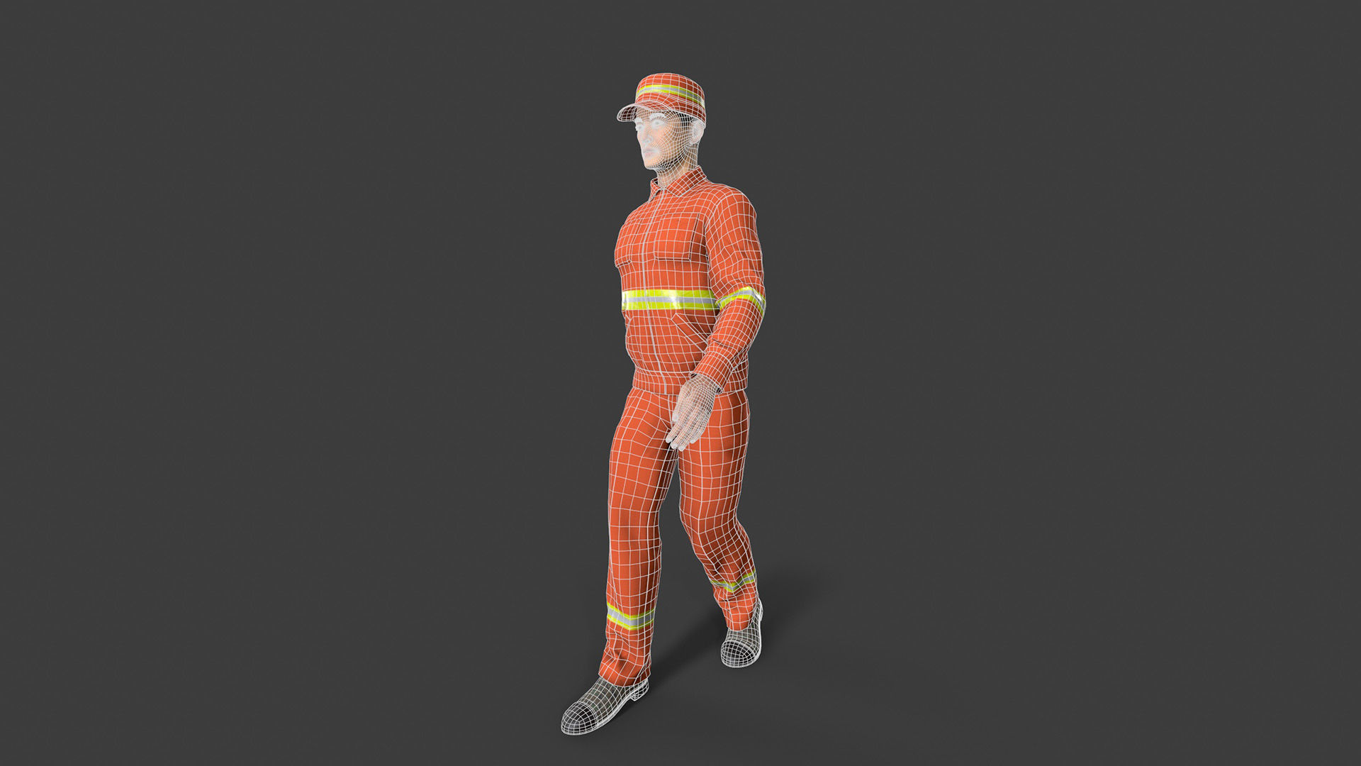 Street Cleaner Low-poly 3D model_7