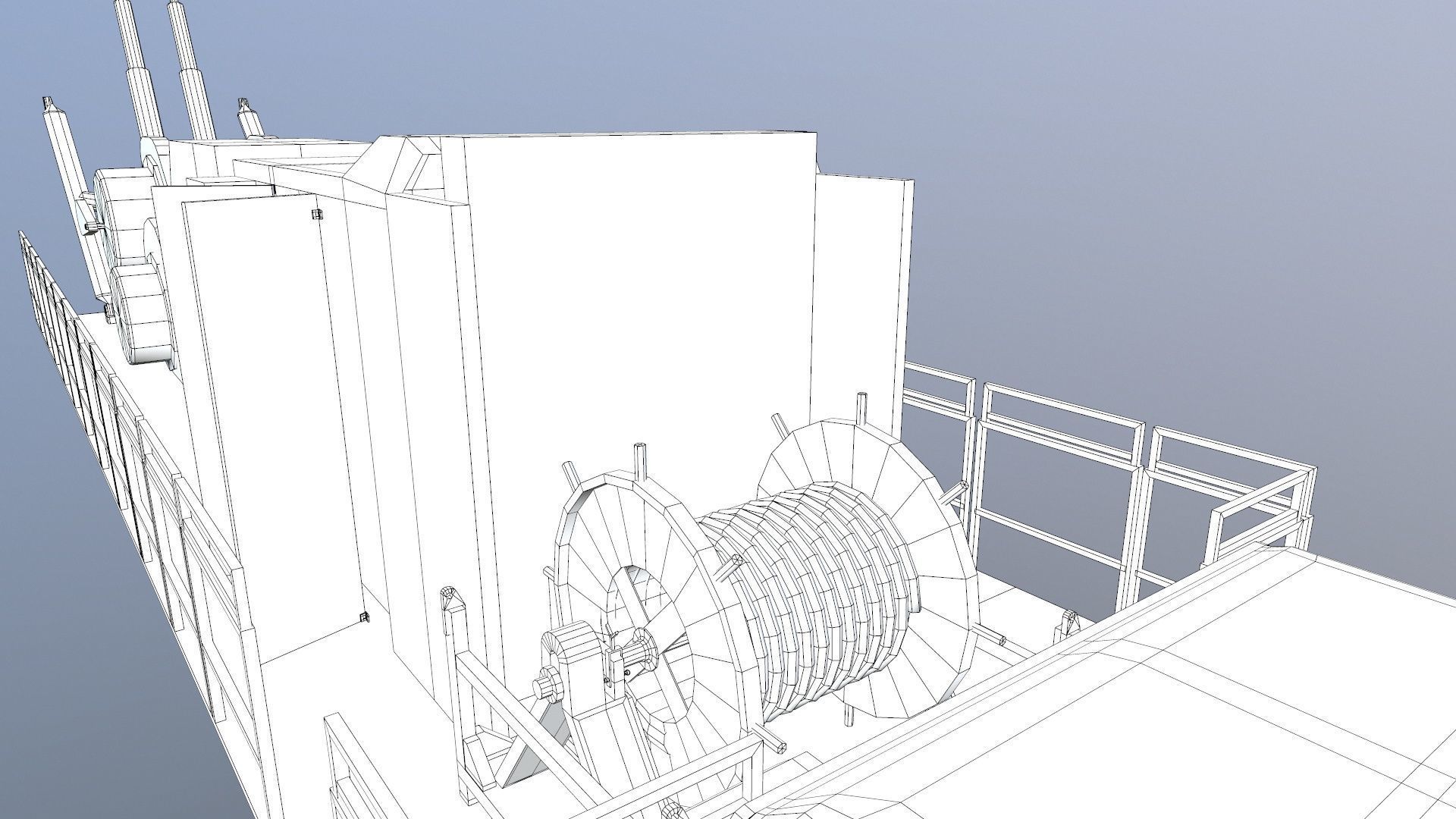 Velocity Ascendant Heavy Duty Black Fire Truck Low-poly 3D model_19