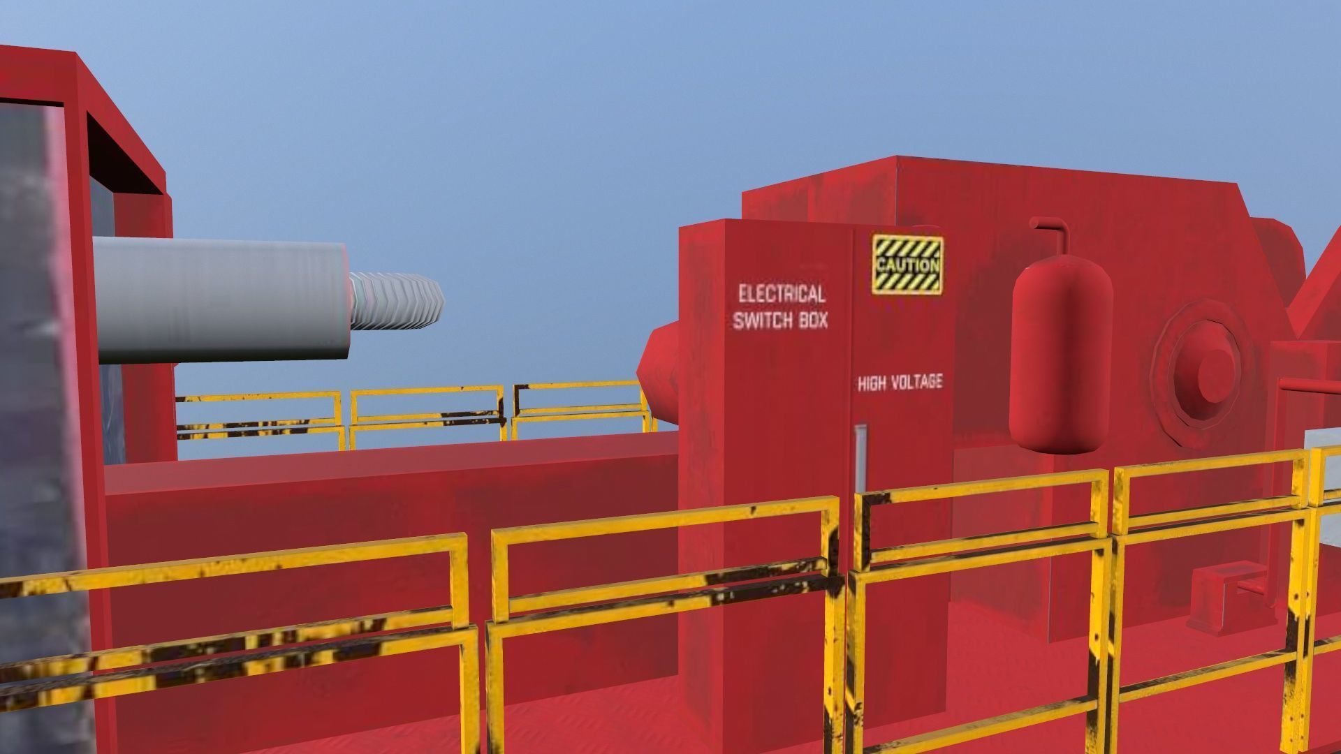 Velocity Ascendant Heavy Duty Black Fire Truck Low-poly 3D model_7