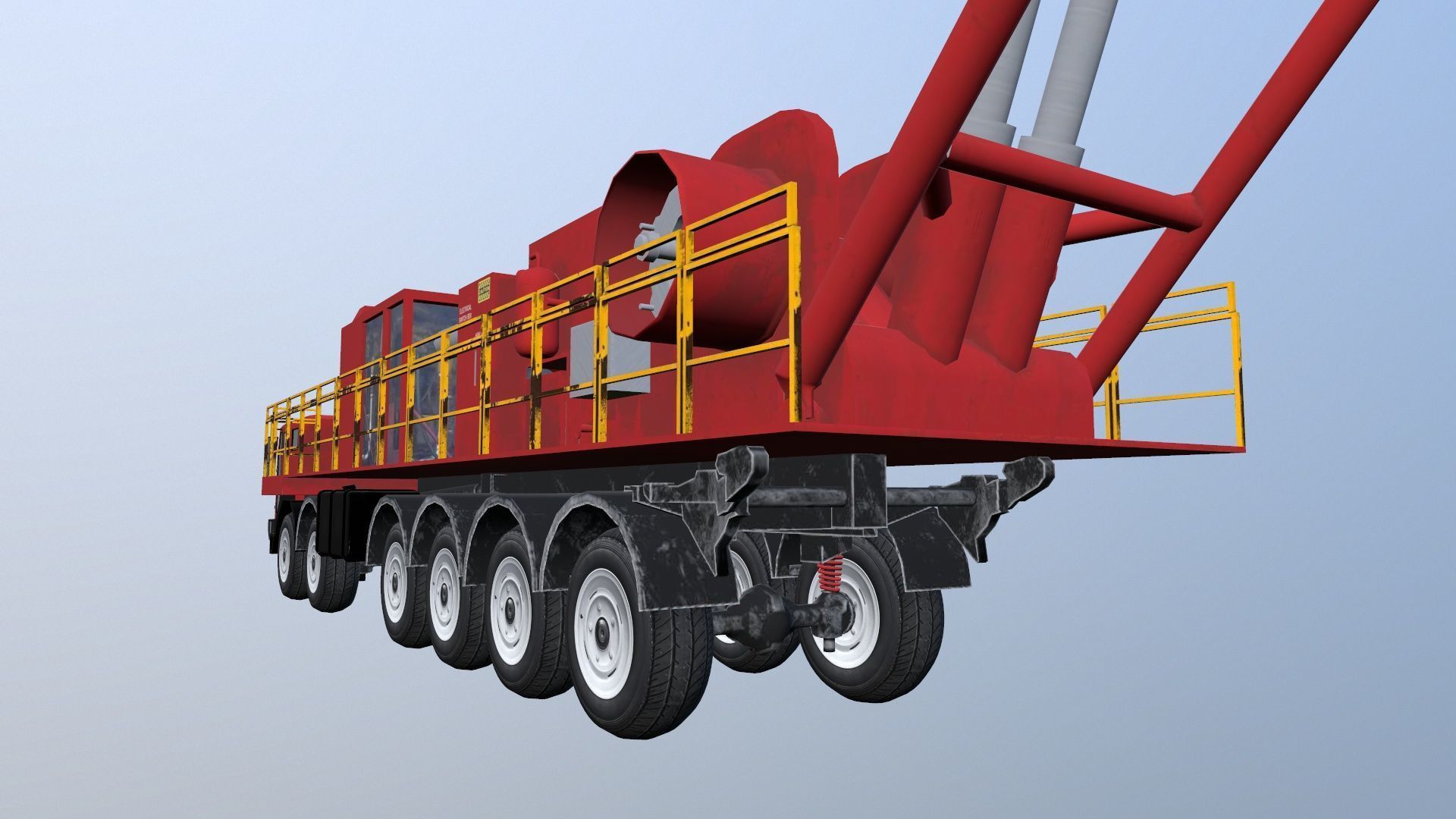 Velocity Ascendant Heavy Duty Black Fire Truck Low-poly 3D model_14