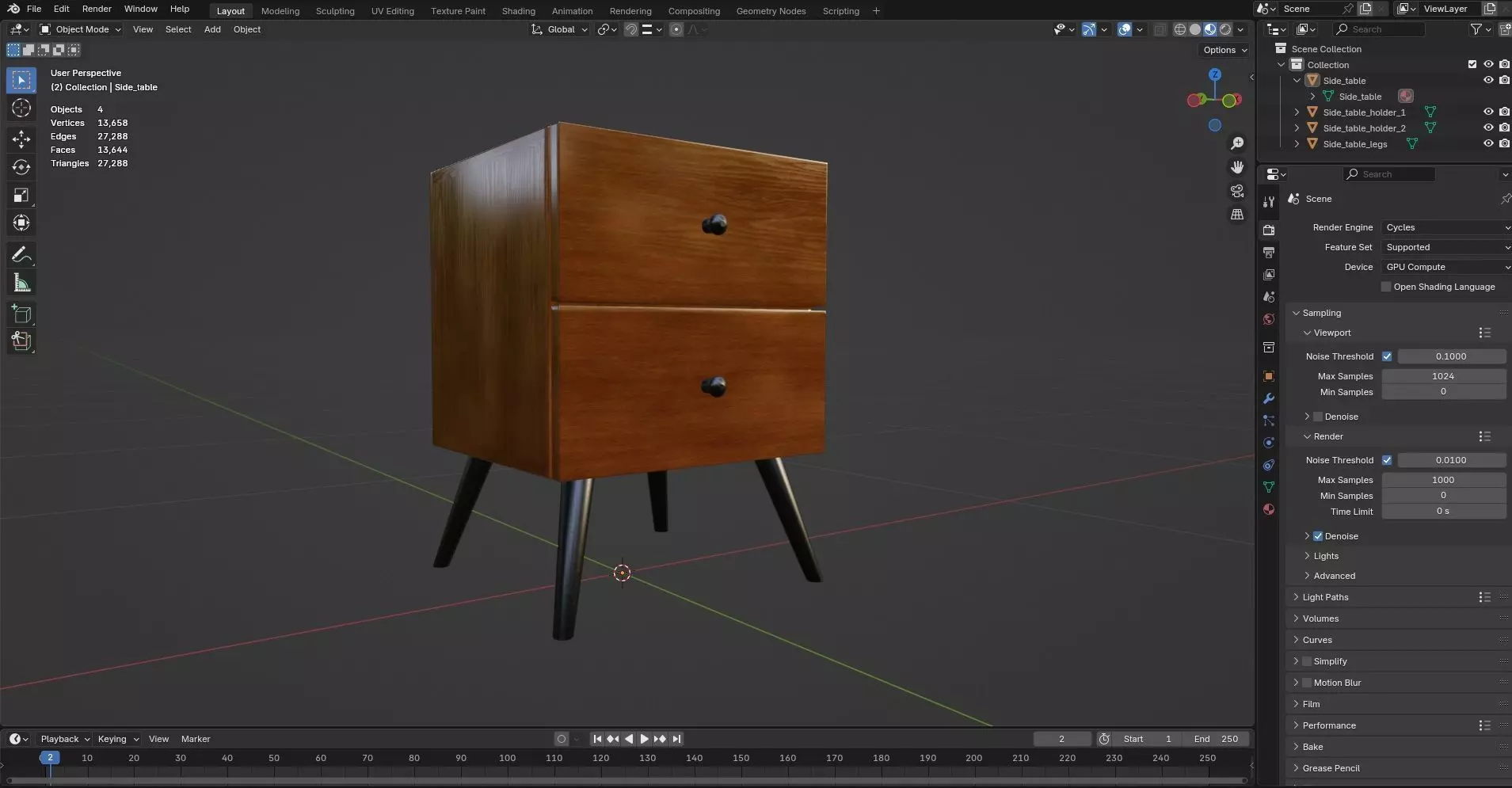 Side Table CG2 3D model_8