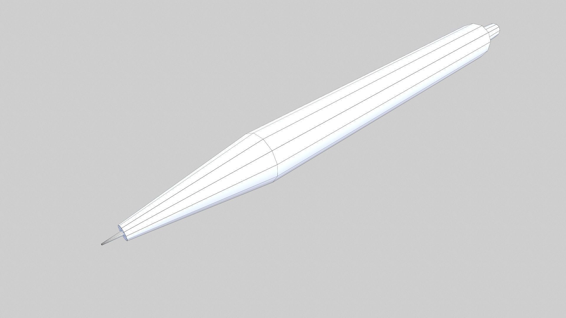 Pen 3D Model Low-poly 3D model_6