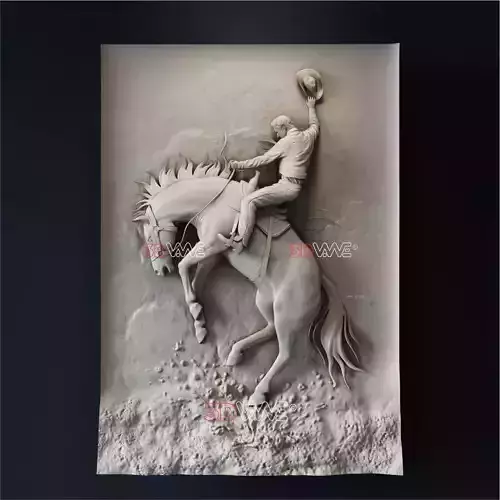 COWBOY 3d stl file for cnc 3D model