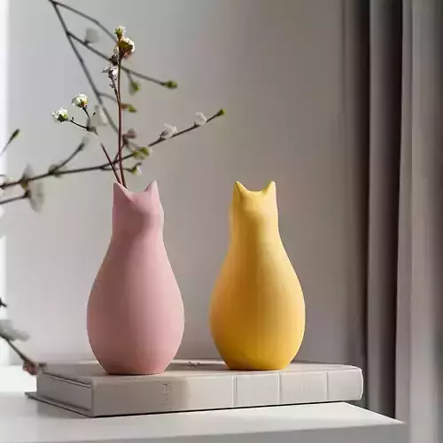 Cat Vase for Charming Home Decor