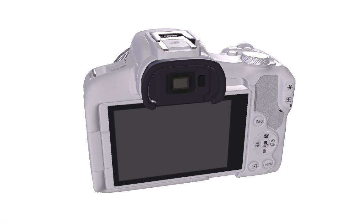 Canon EOS R50 APSC Low-poly 3D model_8