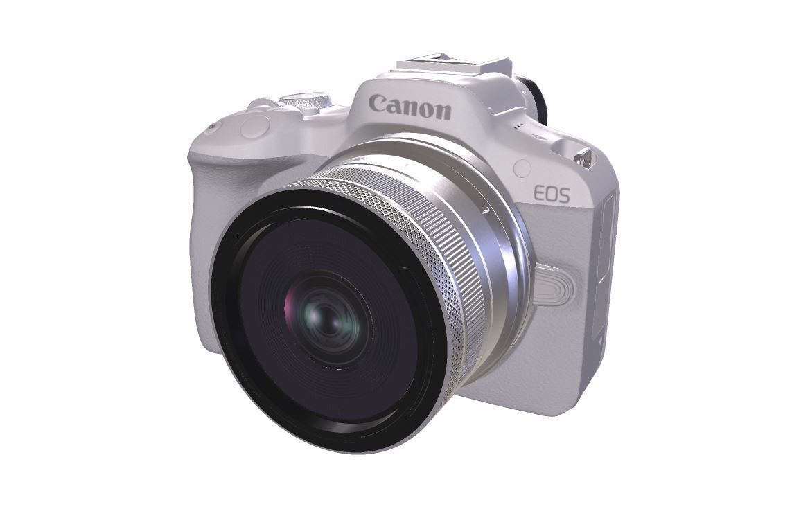 Canon EOS R50 APSC Low-poly 3D model_5