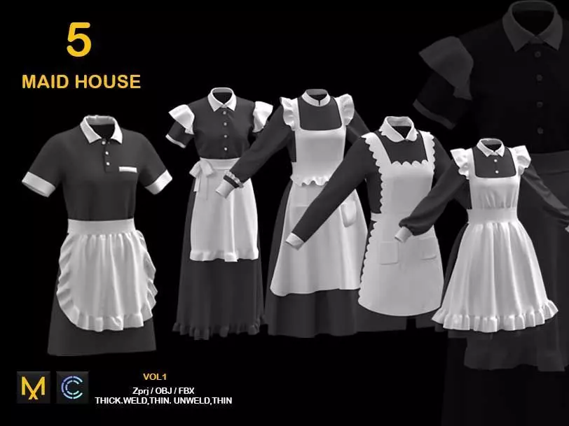 5 MAID HOUSE 3D model
