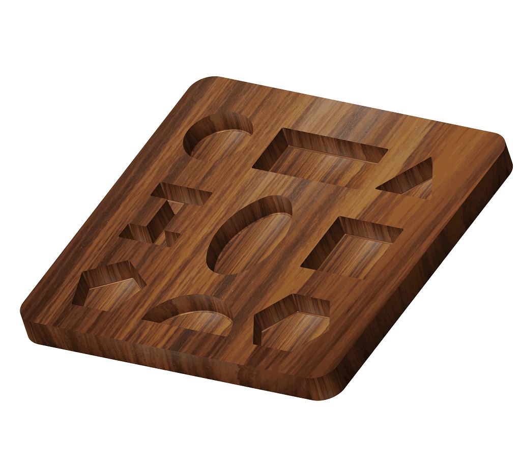 Wooden Puzzle Games Toy 3D print model_2