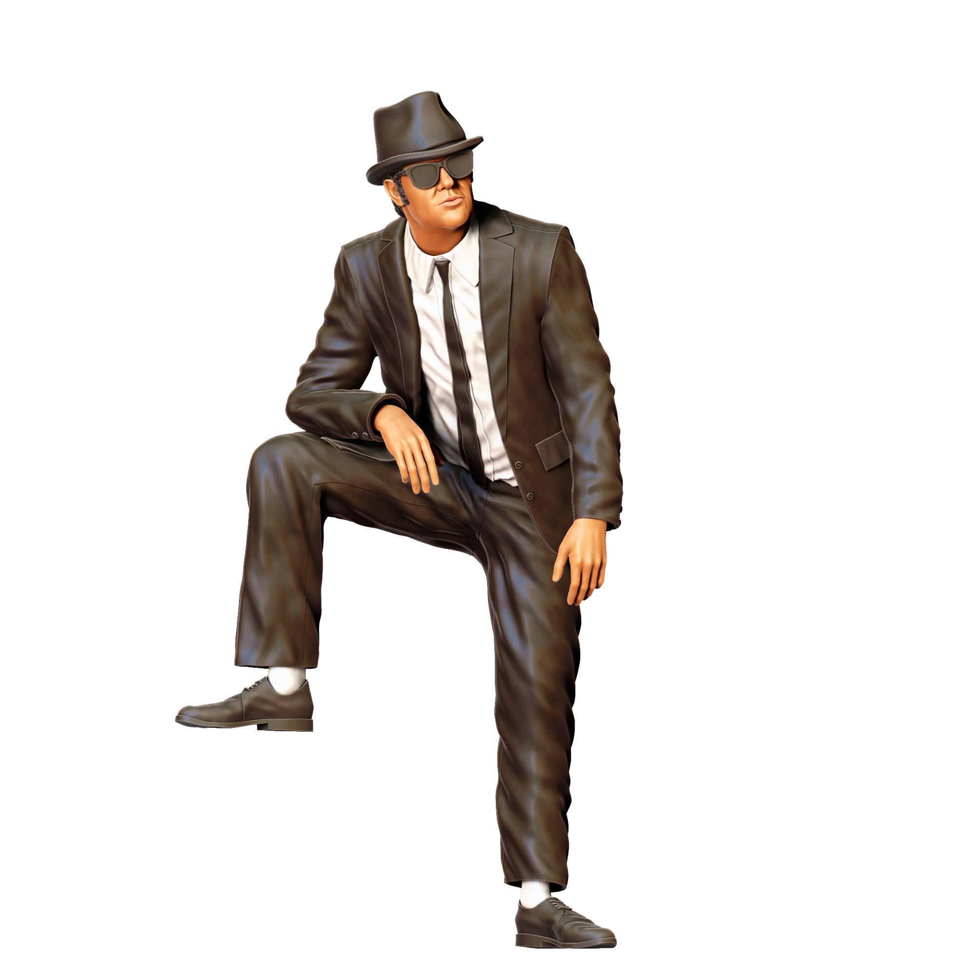 N2 The Blues Brothers Elwood Blues  30 percent Discount 3D print model_1