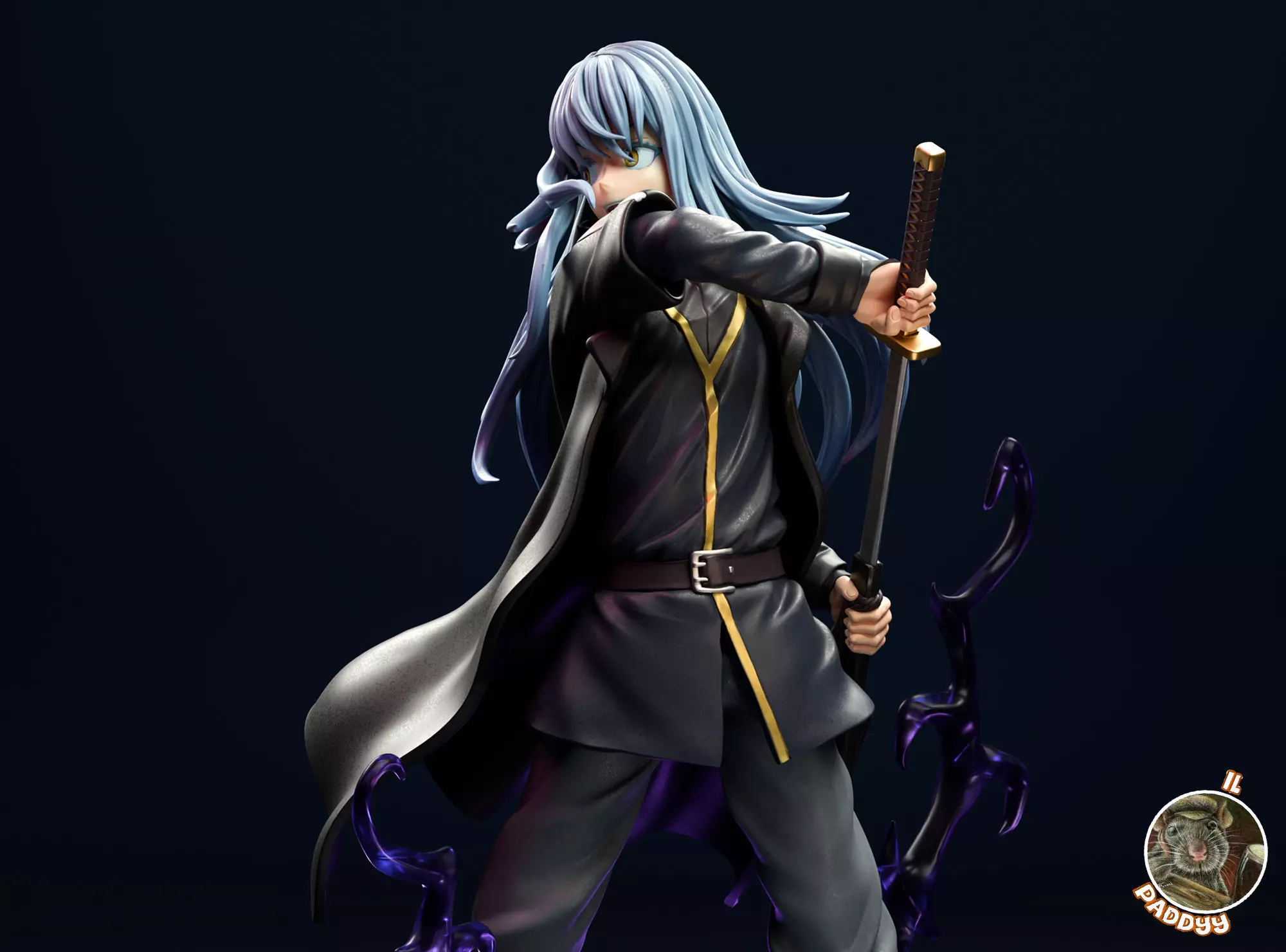 Rimuru Tempest Fanart 3D print model
