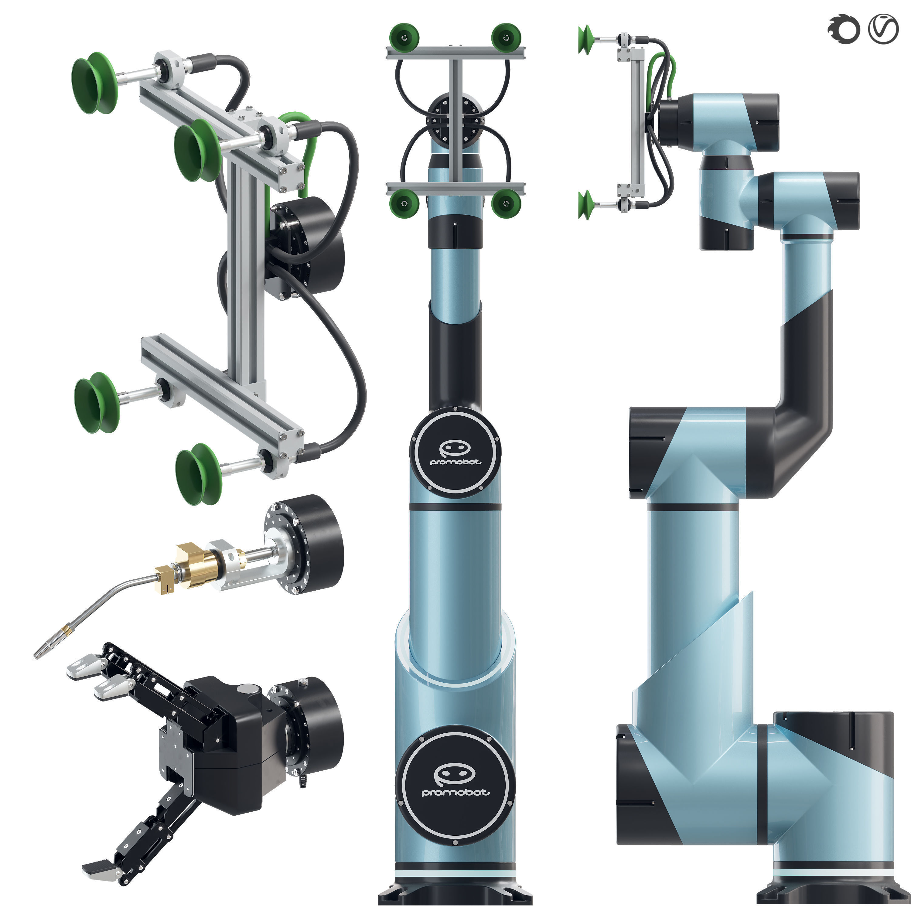 Industrial Robotics Promobot M13 3D model_1