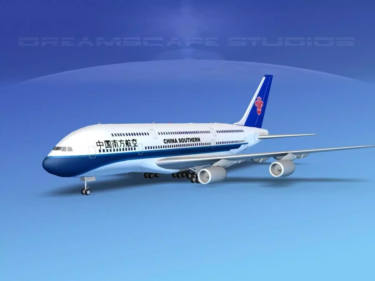 Airbus A380-800 China Southern  3D model_0