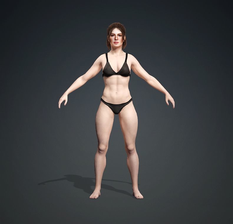 STUNNING 3D FEMALE MODEL Texture_3