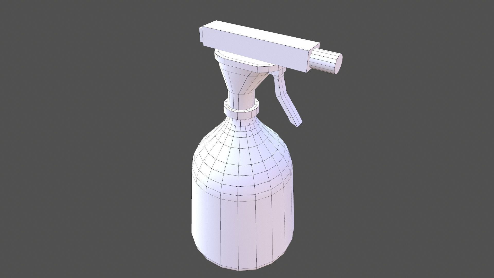 Spray Bottle Low-poly 3D model_8
