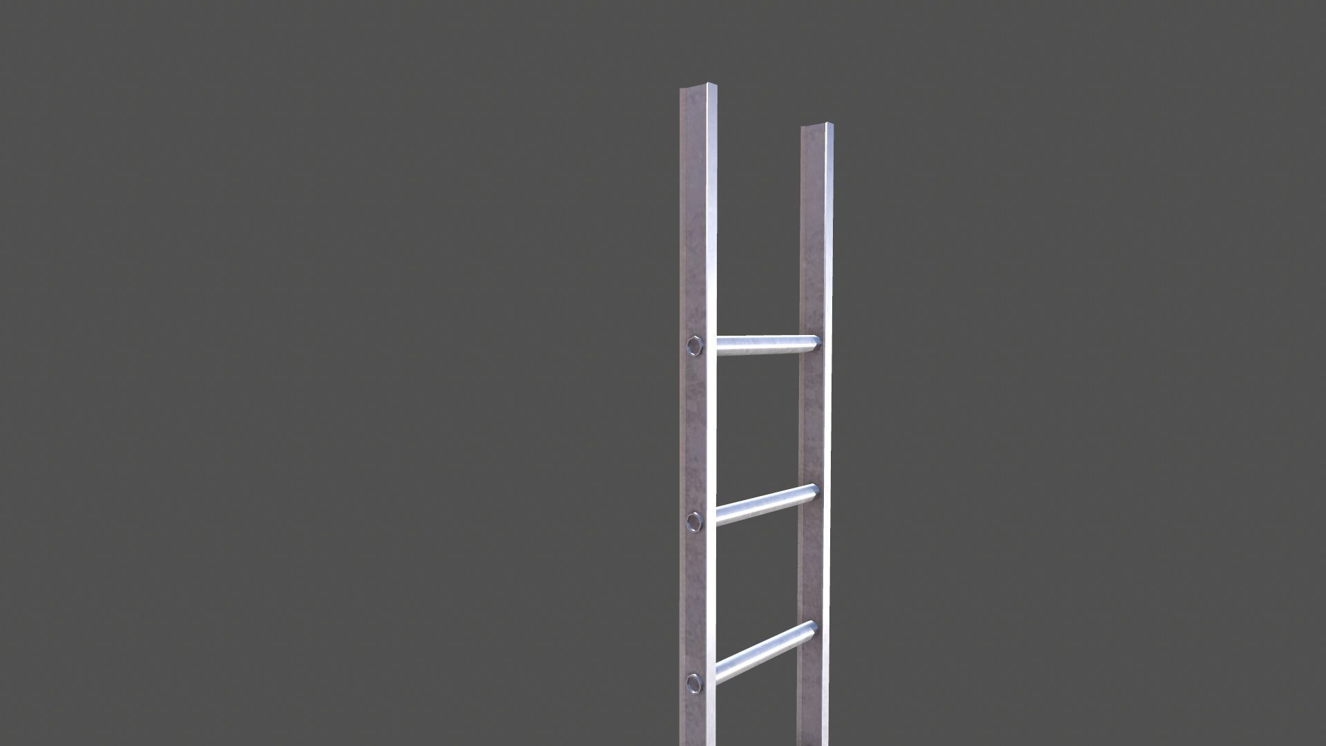 Stair Low-poly 3D model_4