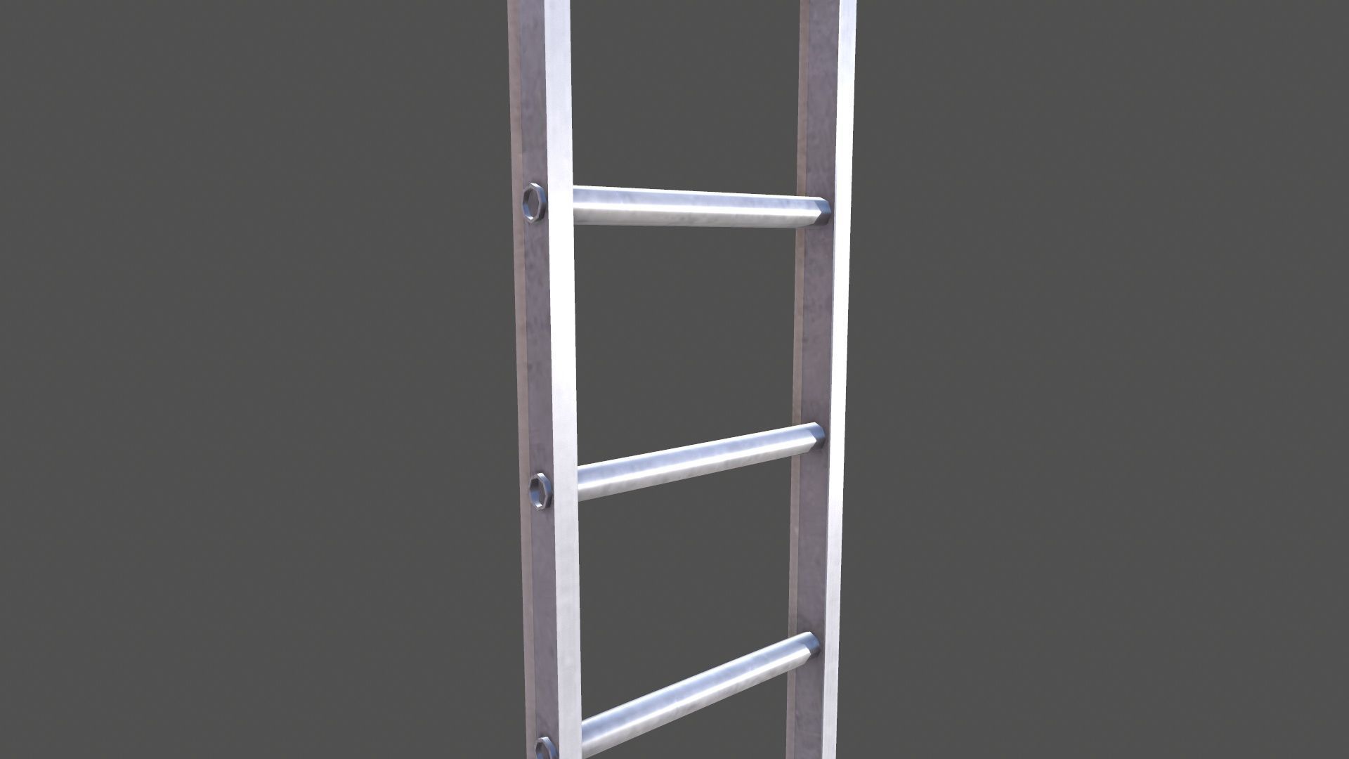 Stair Low-poly 3D model_5