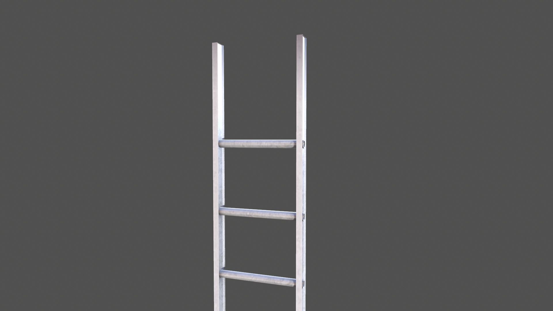 Stair Low-poly 3D model_3