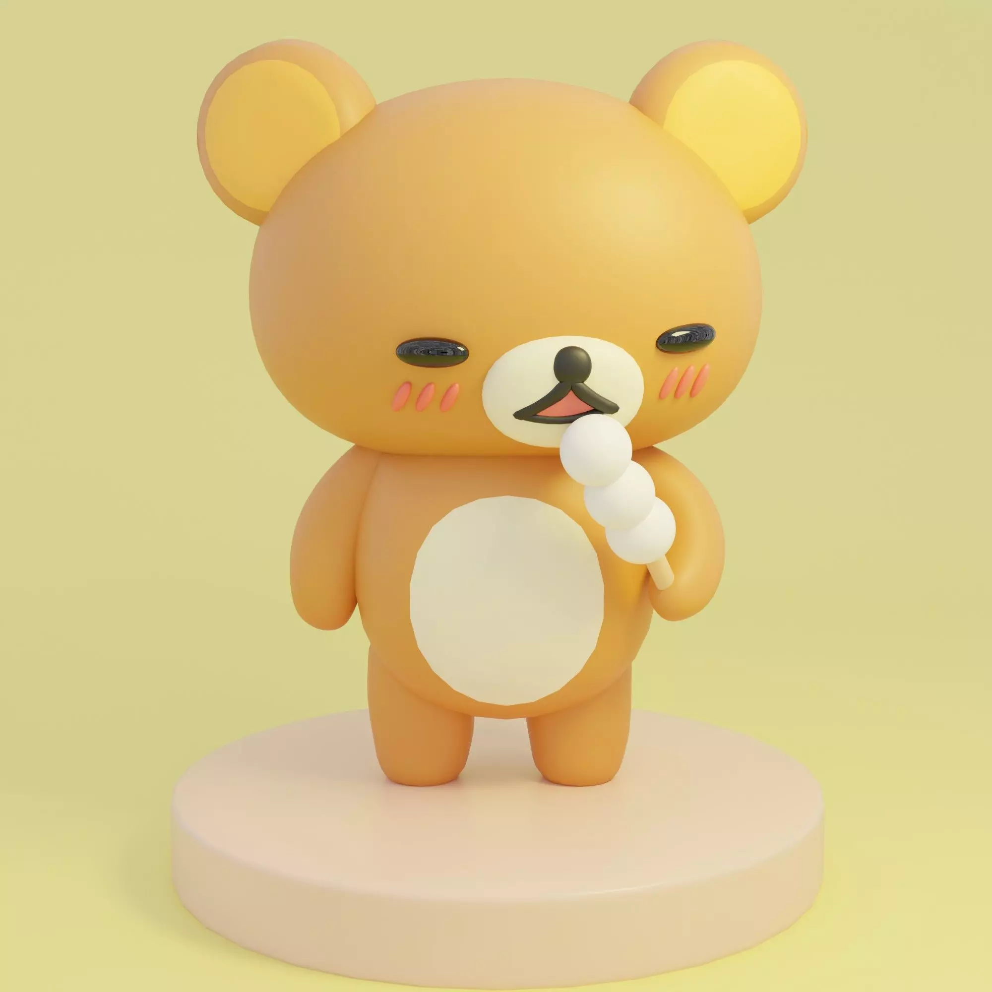 Rilakkuma character Free 3D model Free 3D model