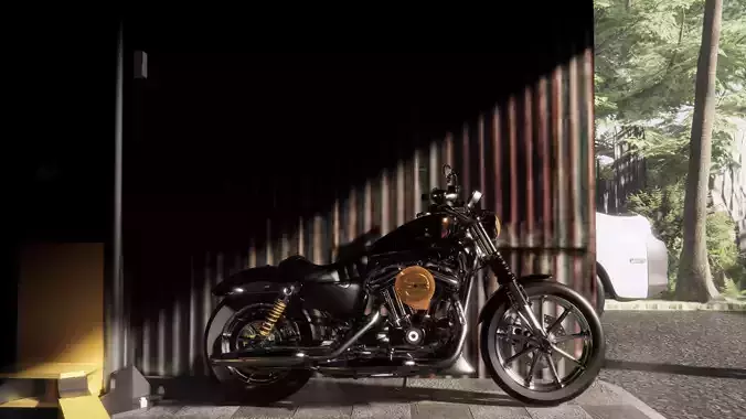 harley davidson iron 883 3D model